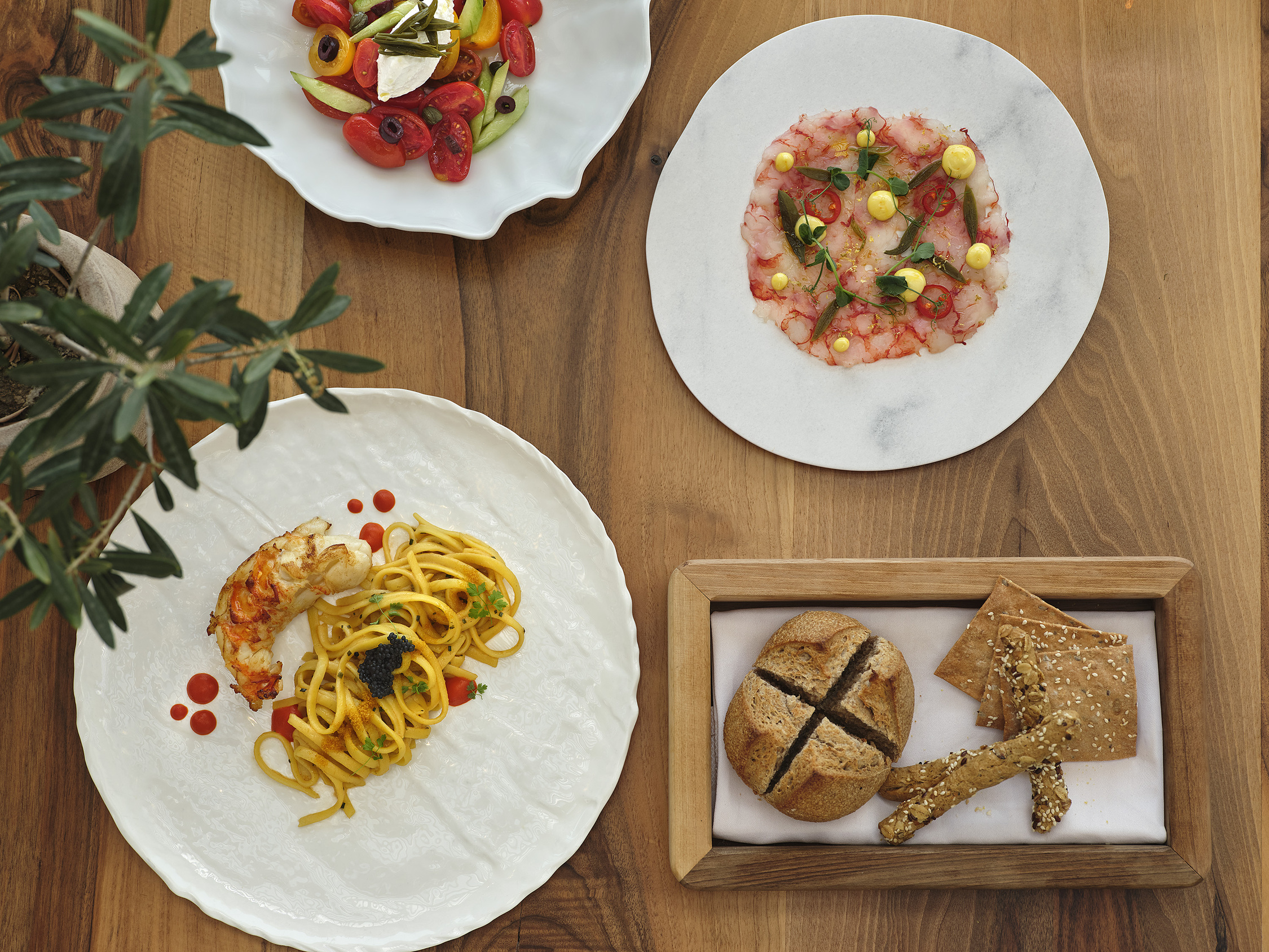 electra-palace-roof-garden-restaurant-seafood-dishes-sald