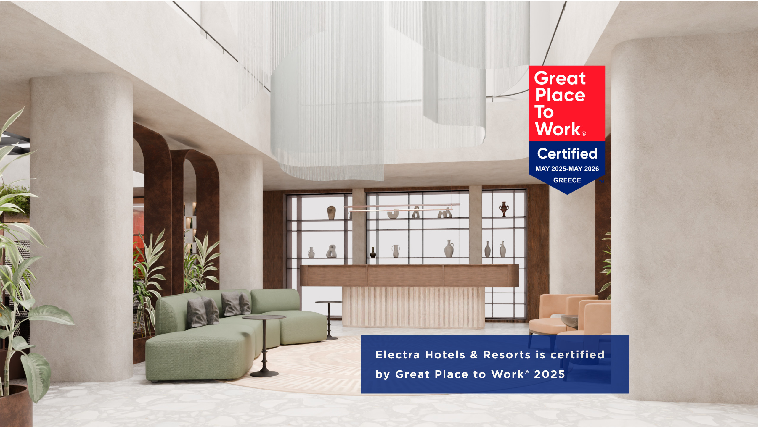 Electra Hotels & Resorts is certified by Great Place to Work® 2025 (1)