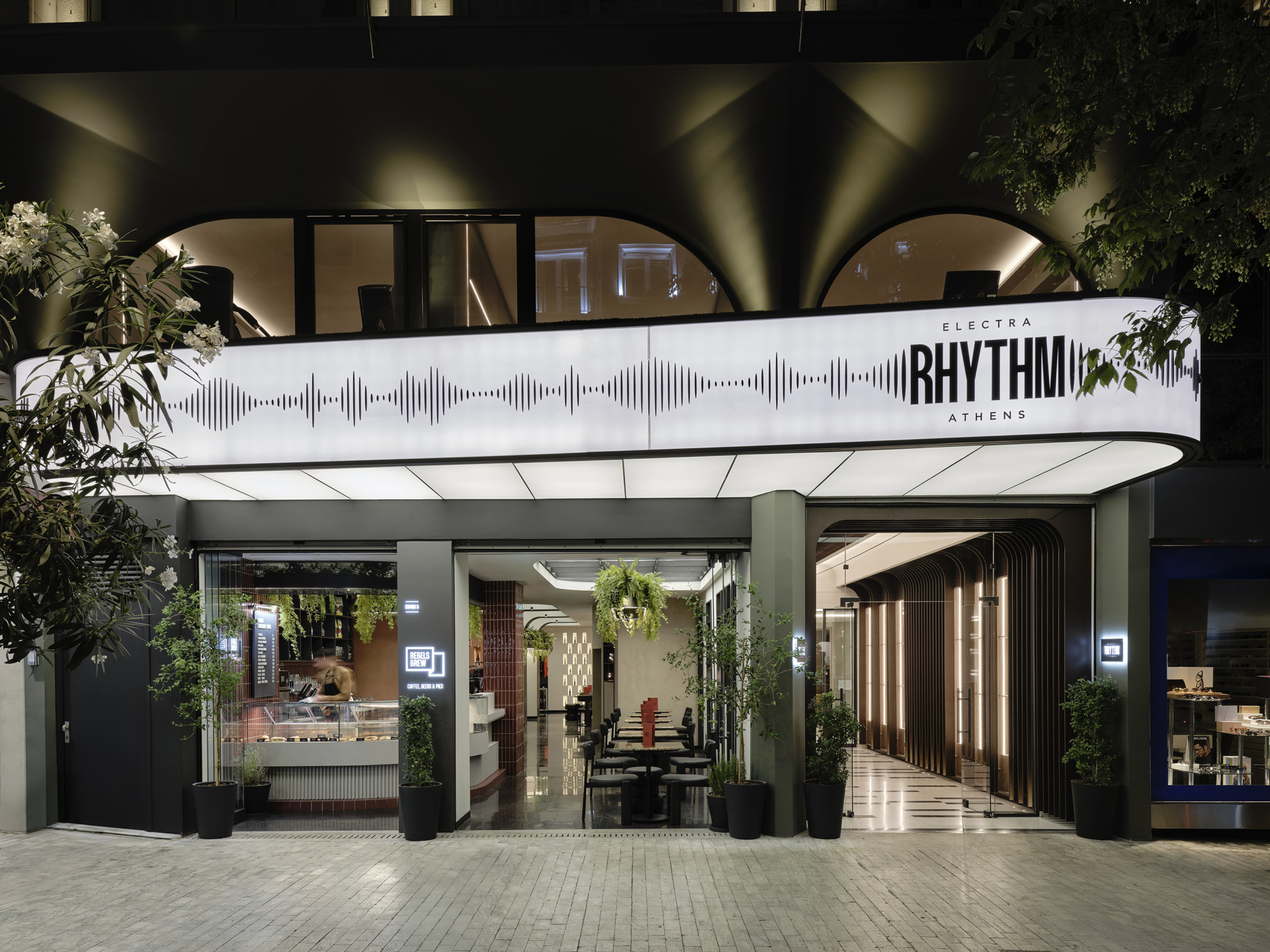 electra-rhythm-athens-hotel-exterior-night